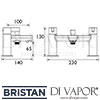 Bristan Clio Bath Shower Mixer Dimensions